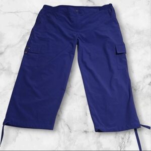 Blue Chico's Cargo Capri's